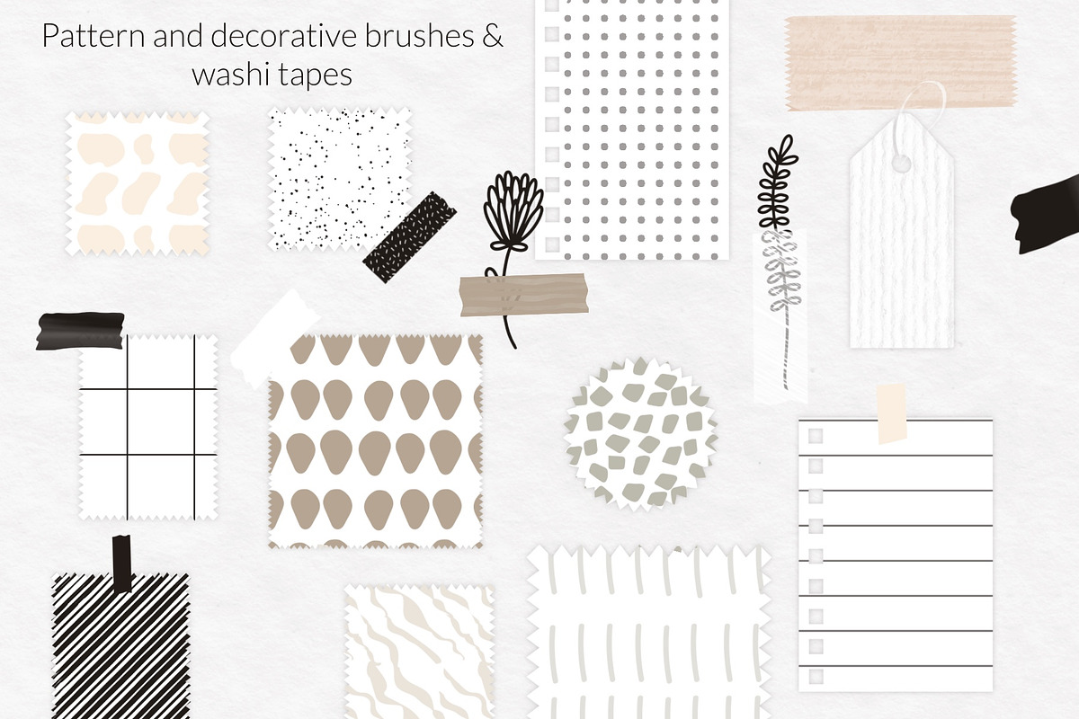 Procreate moodboard iPad collage, a Brush Add-On by Let's Art (Photo 8 of 15)