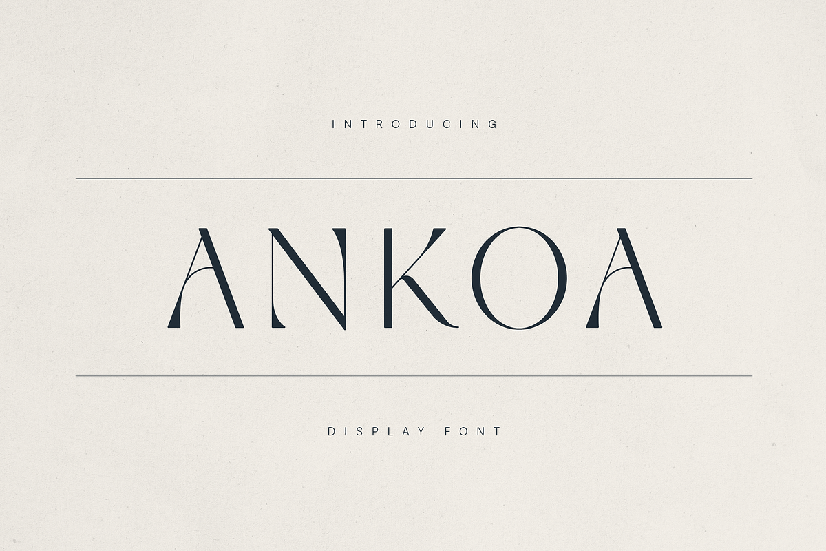 Ankoa – A Refined Display Font, a Serif Font by Only Fonts (Photo 1 of 11)