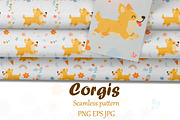 Funny  corgis, an Illustration by EshaStudio (Thumbnail 2 of 4)