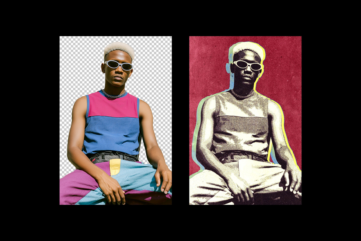Pop Art Collage Effect, a Layer Style Add-On by Design Squad