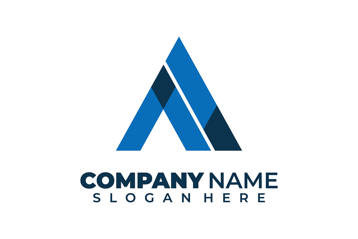 abstract letter a logo design, a Branding & Logo Template by RAHMAT