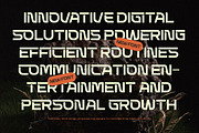 Techetic Human Futuristic Font, a Sans Serif Font by timelesstype.co (Thumbnail 18 of 20)