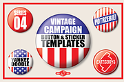 Vintage Campaign Button Templates 04, an Illustration by category4 (Thumbnail 1 of 4)
