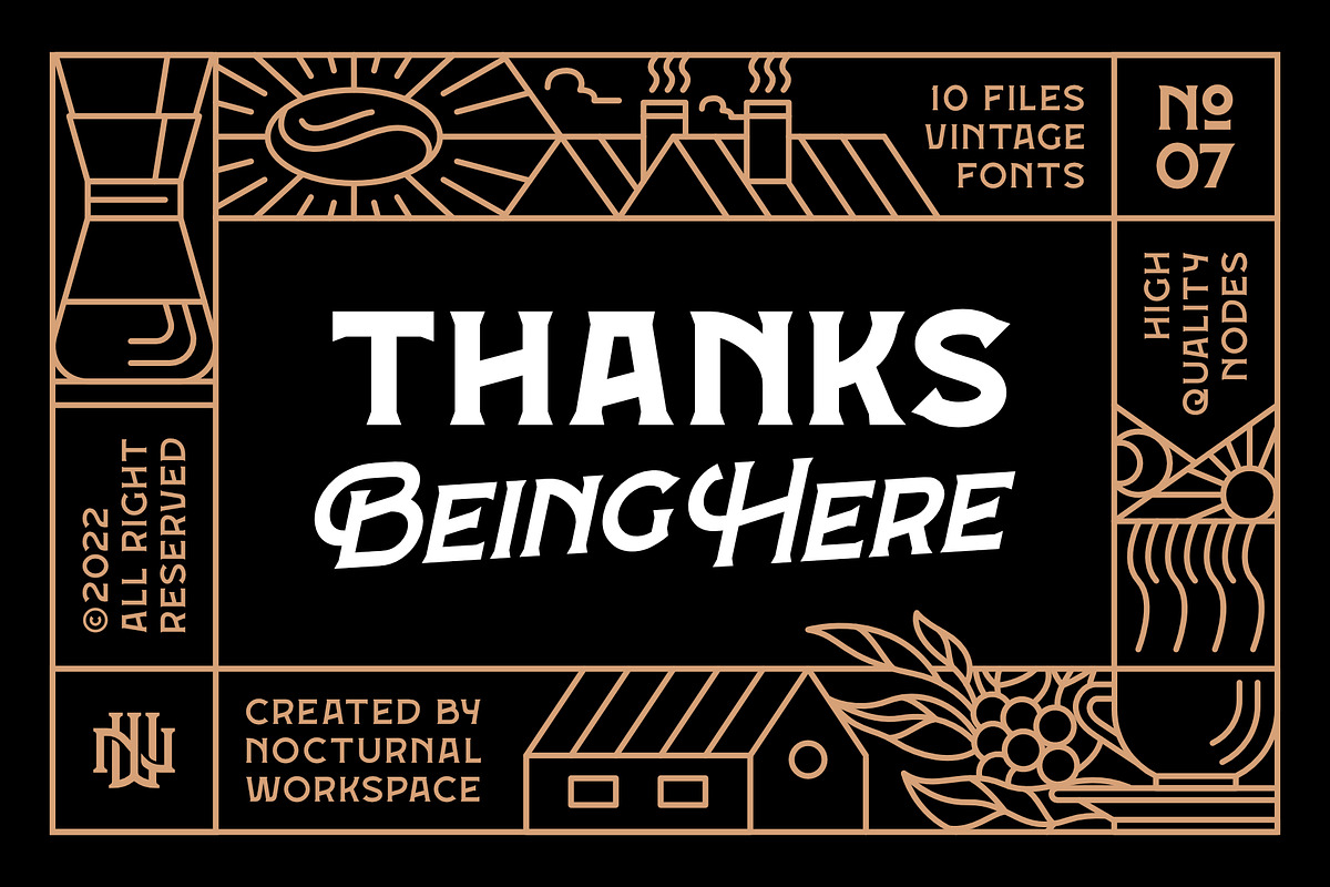 Forge Caffeine Fonts, a Serif Font by Nocturnal Workspace (Photo 9 of 9)