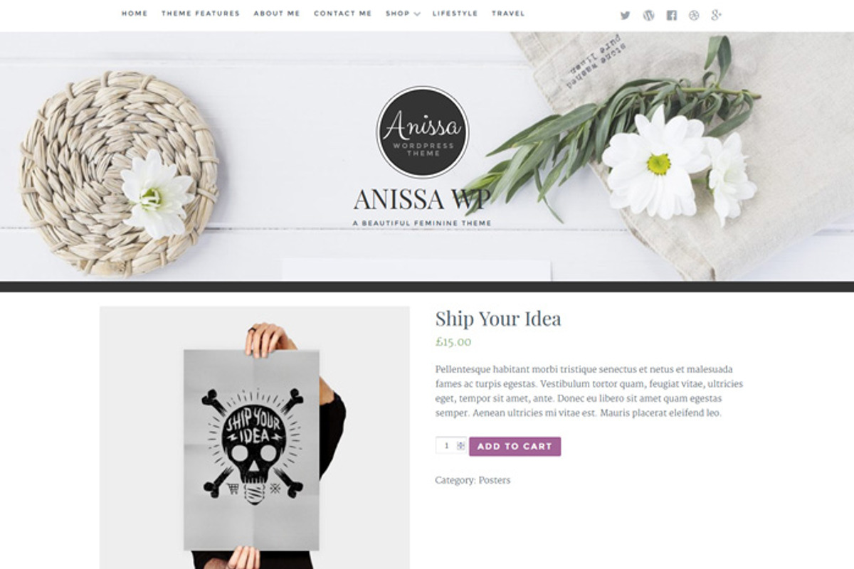 Anissa / Blog & WooCommerce Theme, a WordPress Template by AlienWP (Photo 2 of 4)