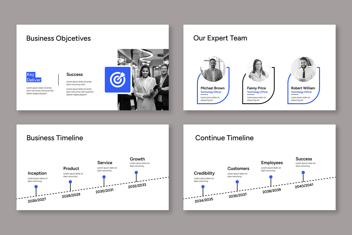 Modern And Minimal Business Plan, a Presentation Template by Mighty-Slide (Photo 4 of 6)