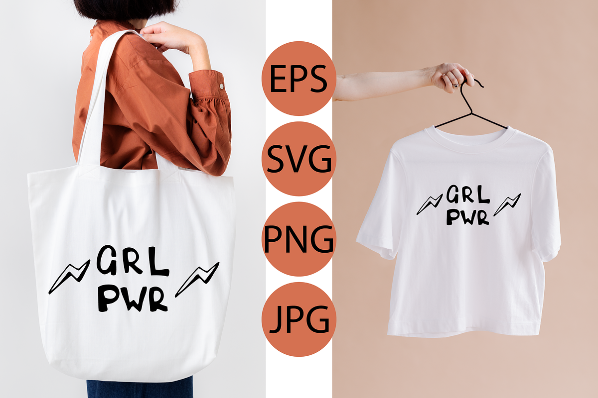 Doodle GRL PWR Sublimation, an Illustration by fancykeith