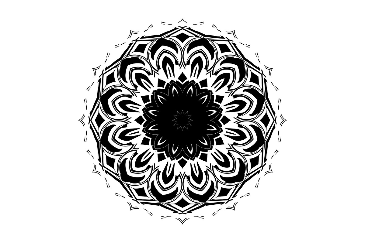 Handcrafted Mandala Design Pack, a Pattern Graphic by NJ Himel (Photo 14 of 30)