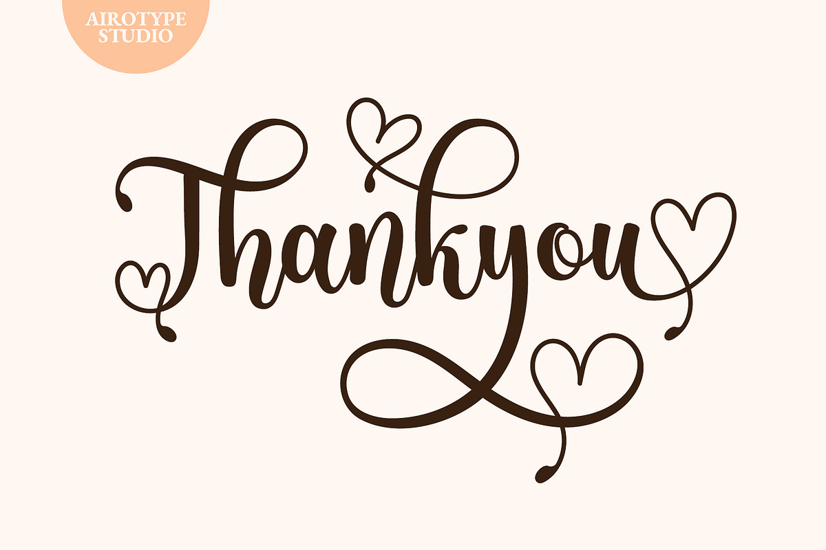 Kinsky - Calligraphy Font with Heart, a Script Font by Airotype (Photo 12 of 12)