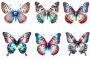 Watercolor Beautiful Butterfly PNG, an Illustration by CraftArtStudio (Thumbnail 2 of 5)