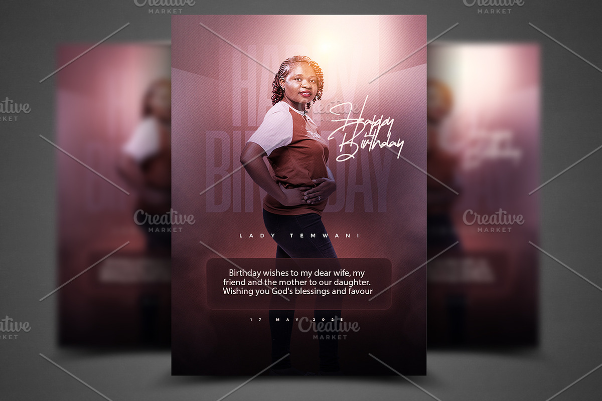Birthday Flyer Template, a Social Media Template by church flyer templates (Photo 1 of 4)