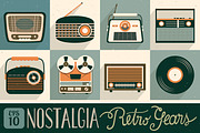 Retro Gears (vector pack), an Illustration by Inkant Studio (Thumbnail 1 of 3)