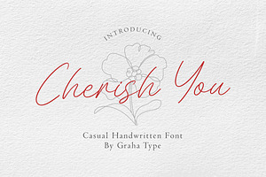 Cherish You - Casual Handwritten