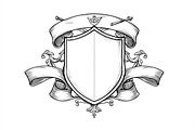 Hand-Drawn Heraldic Shield Vector, an Object Graphic by Creativeshirt (Thumbnail 4 of 10)