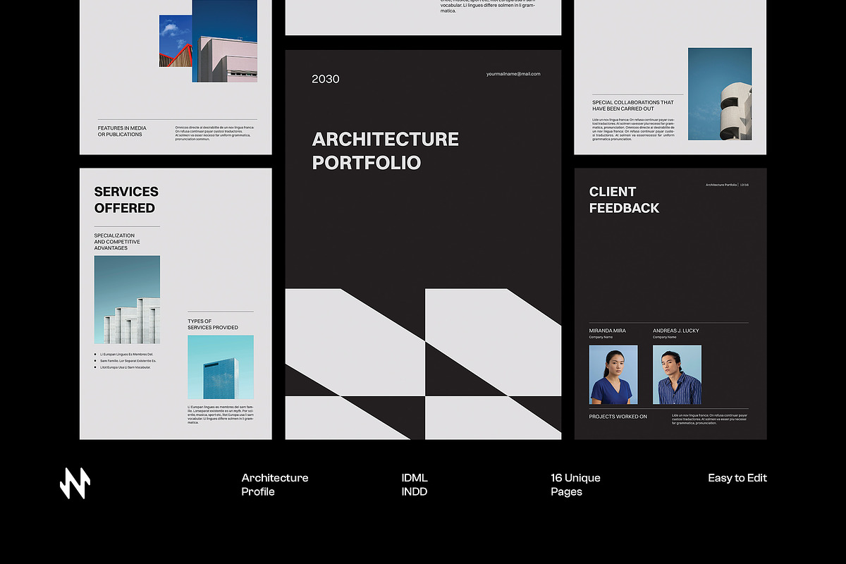 Architecture Portfolio, a Brochure Template by Neermana (Photo 1 of 10)