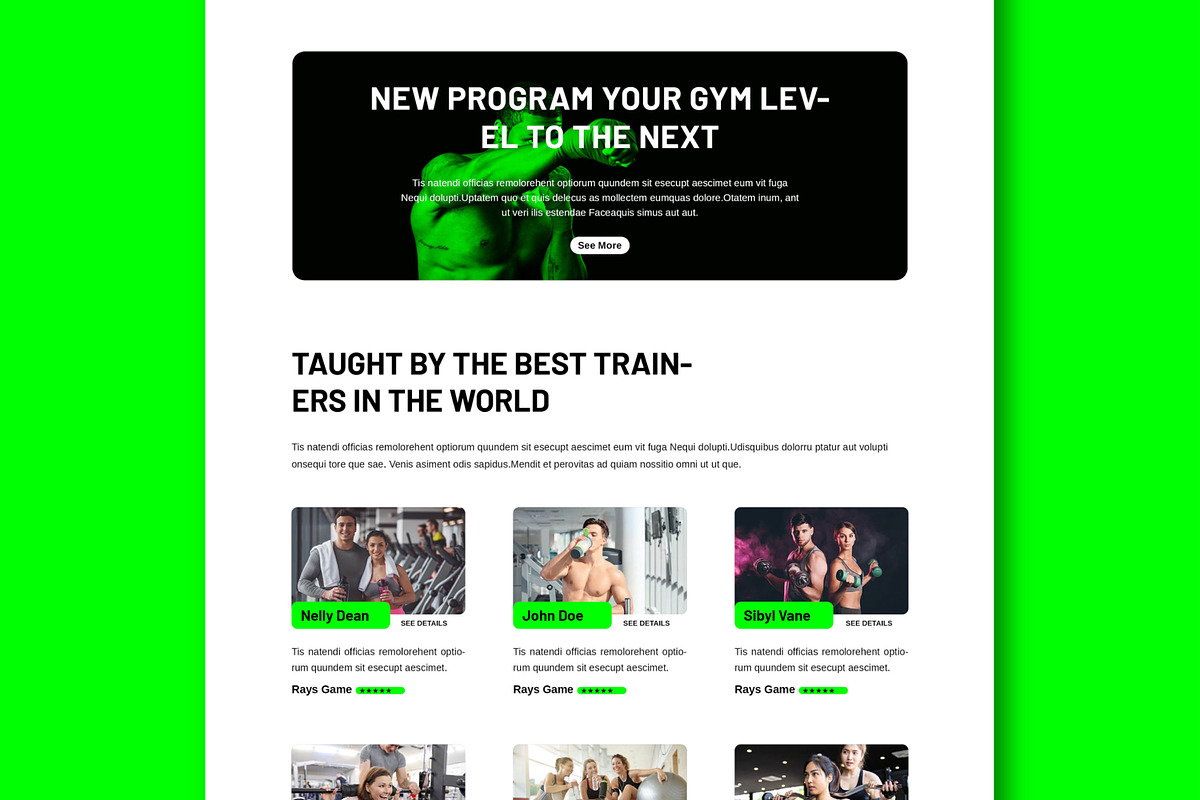 Sport Newsletter Template Design, an UI Kit Template by MightyDesign (Photo 5 of 9)