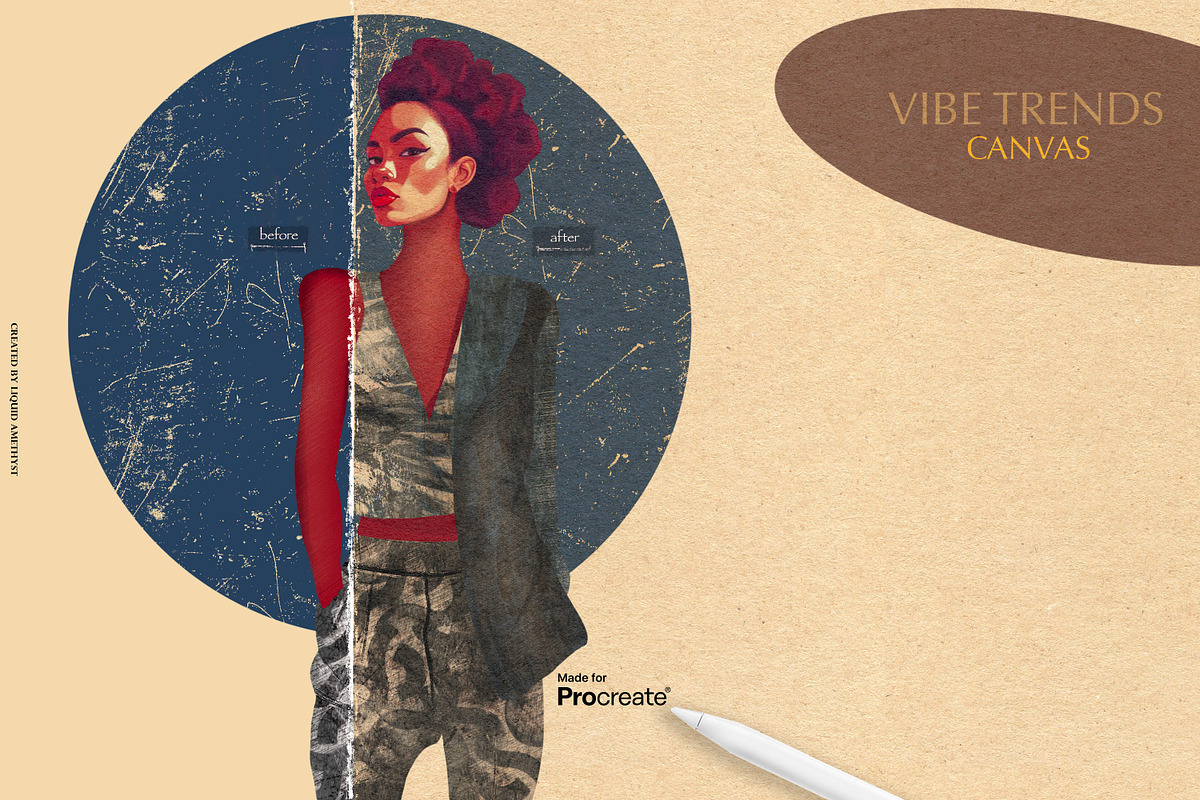 Vibe Trends Brush Box For Procreate, a Brush Add-On by Liquid Amethyst Art (Photo 8 of 8)
