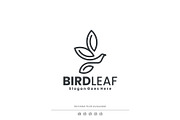 Minimalist Bird Leaf Logo Design, a Branding & Logo Template by Artnivora.Std (Thumbnail 1 of 5)