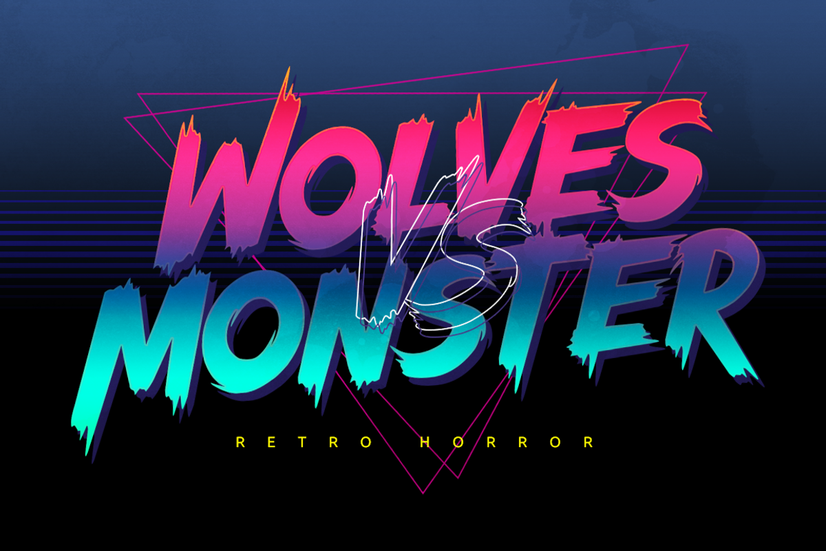 Wolves Vs Monster - Retro Lightning Font