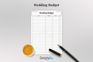 Wedding Budget Planner PDF