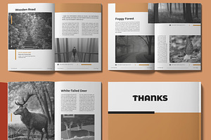 Photo Book Magazine Template Layout