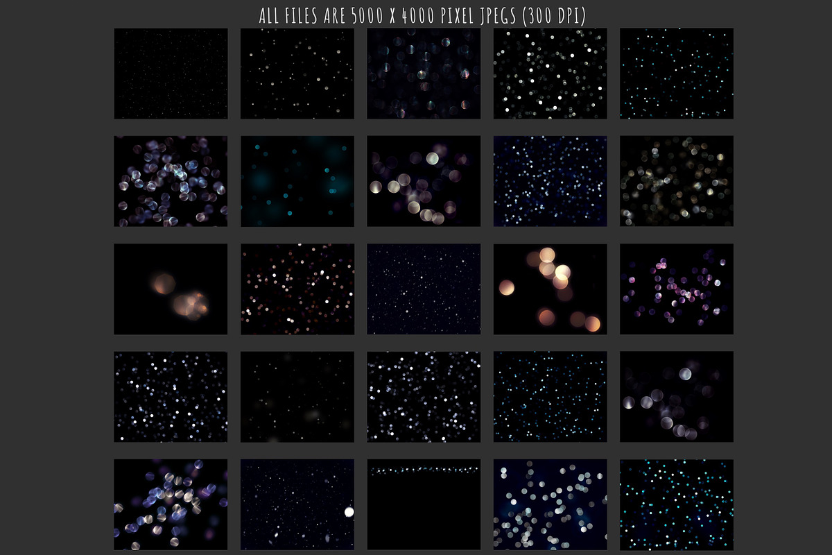 Winter Bokeh Overlays, an Object Graphic by Paper Farms (Photo 6 of 6)
