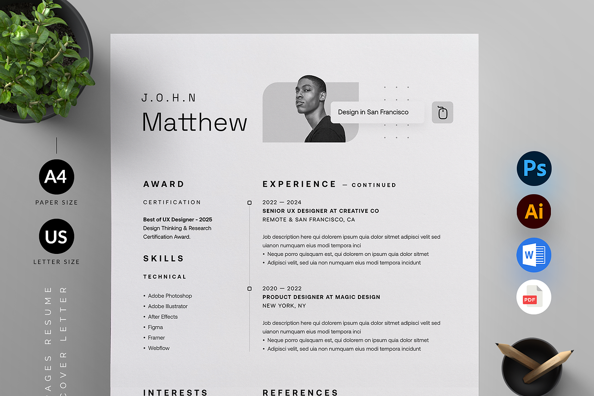 Resume/CV, a Resume Template by Reuix Studio (Photo 2 of 5)