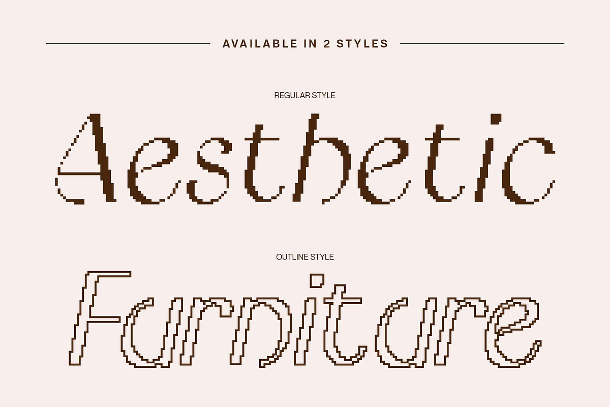 Bordie Pixel, a Sans Serif Font by Craft Supply Co. (Photo 2 of 8)