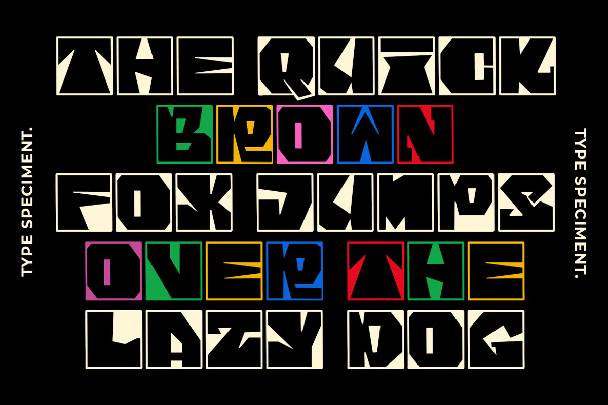 GF Texbox - Blocky Display Font, a Handwritten Font by GroovyFontCo (Photo 3 of 7)