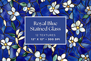 Royal Blue Stained Glass Textures, a Texture Graphic by Artful Assets Boutique (Thumbnail 1 of 4)