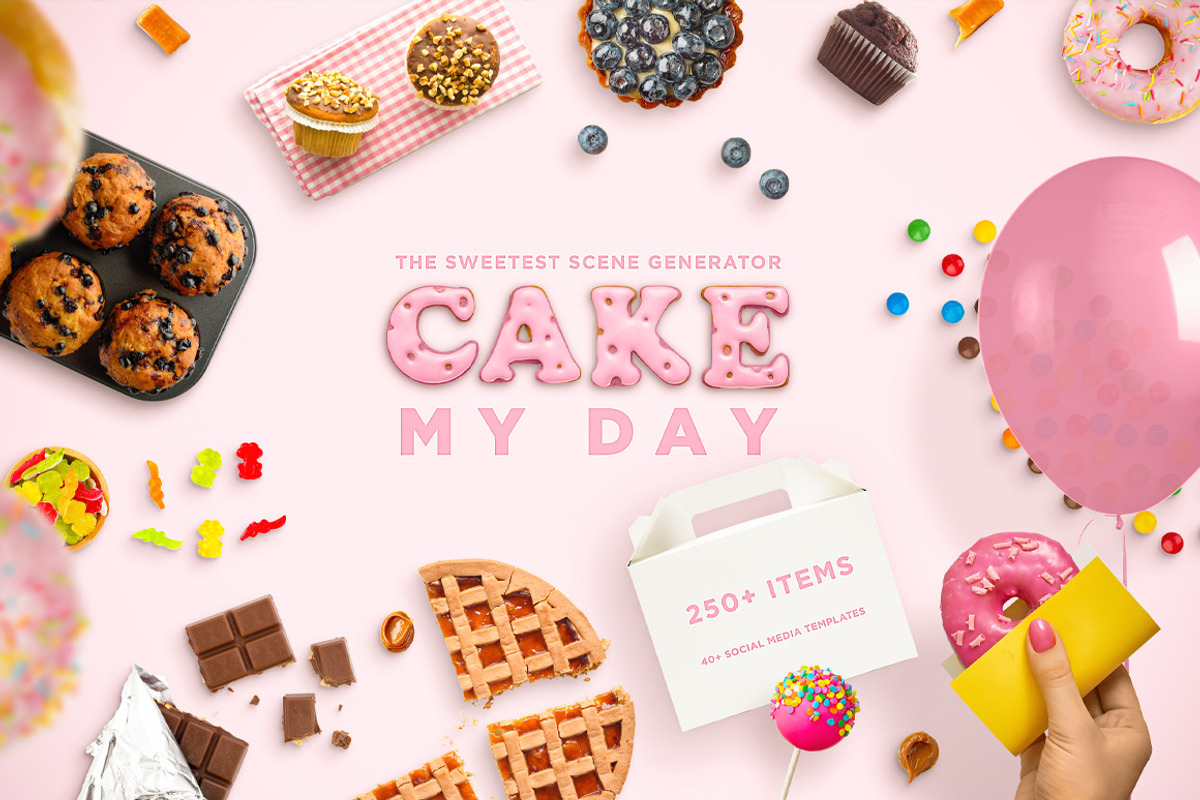 Cake My Day! The Sweetest Scene Gen., a Product Mockup by relineo.mock-ups (Photo 1 of 4)