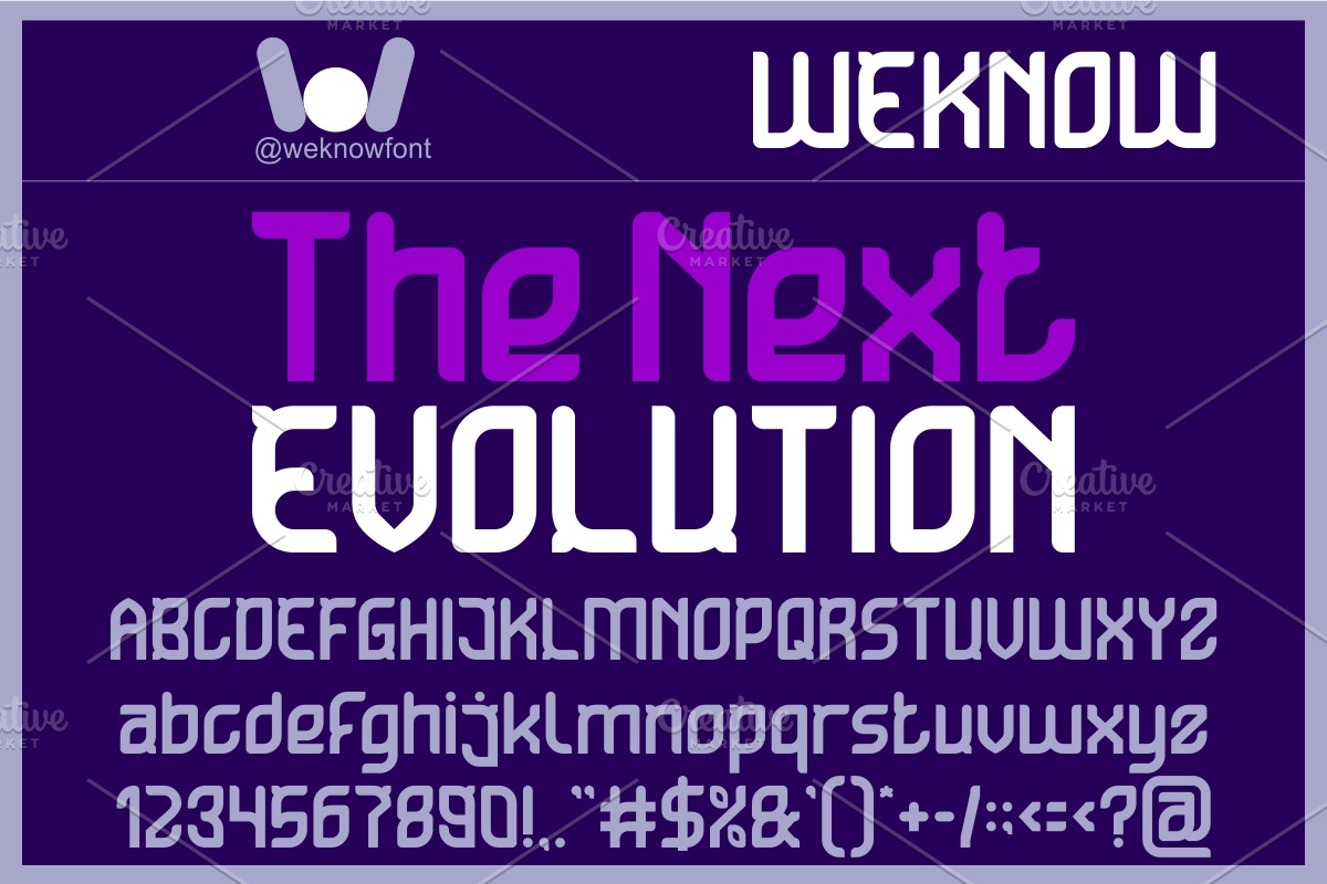 Ultra Human font, a Sans Serif Font by weknow (Photo 2 of 8)