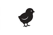 Fluffy Chick Silhouette Set, an Object Graphic by Creativeshirt (Thumbnail 2 of 3)