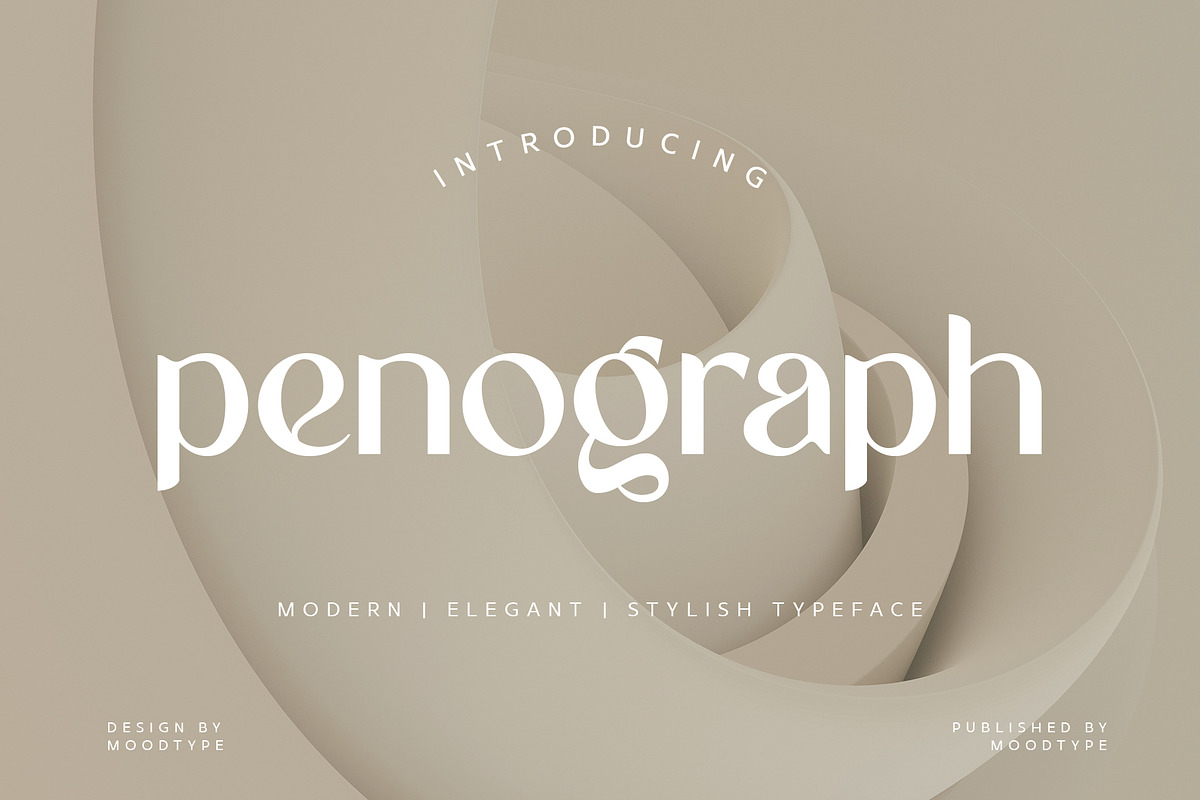 Penograph Elegant Typeface, a Sans Serif Font by Moodtype (Photo 1 of 7)