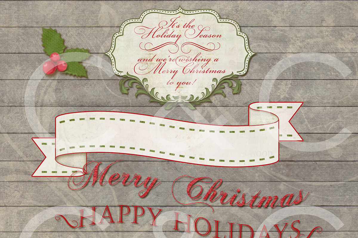 20 Holiday Tags- Elements preview 4