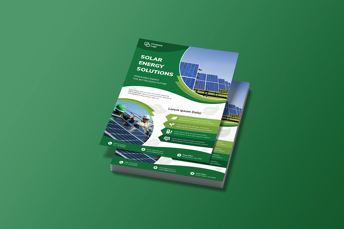 Solar Panel Brochure Template