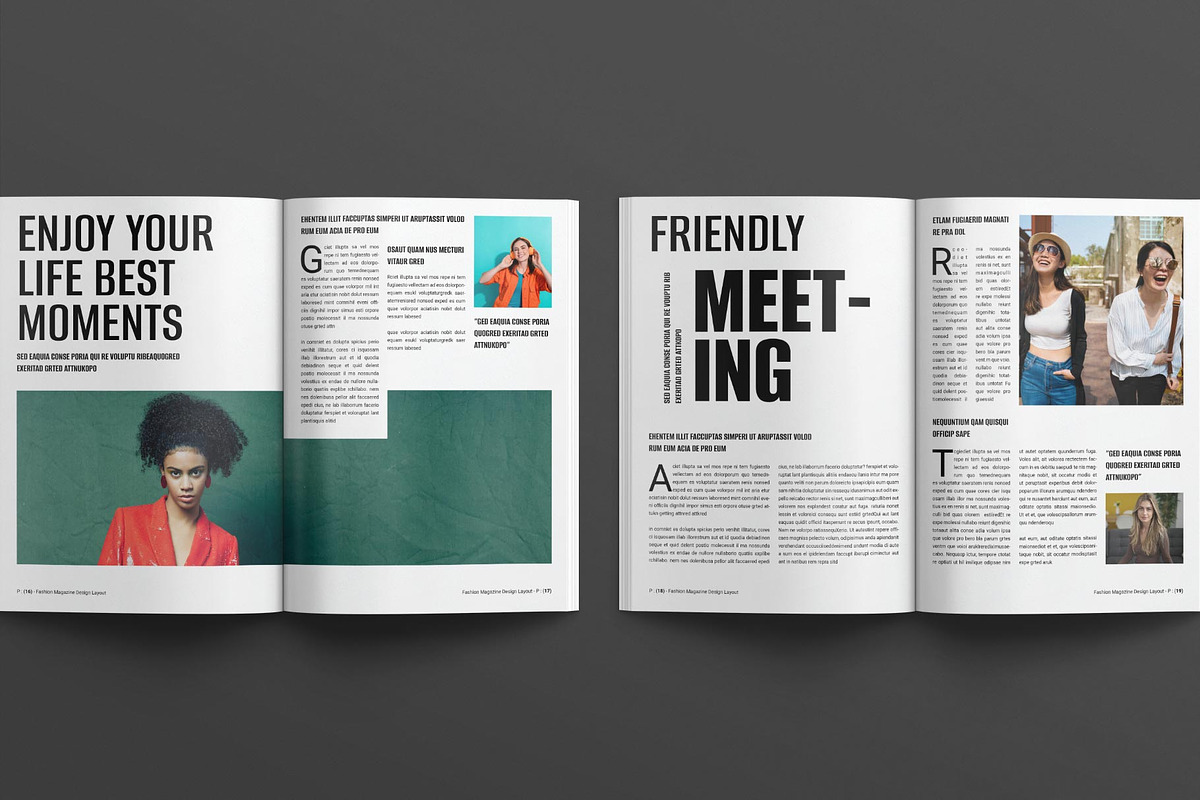 Fashion Magazine Design Layout preview 7