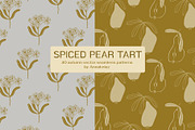 Spiced Pear Tart - autumn patterns, a Pattern Graphic by Annakniaz (Thumbnail 1 of 14)