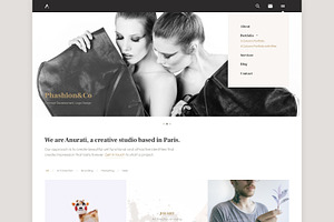 Anurati - Website PSD Template