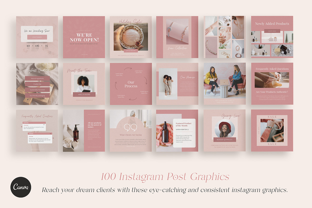 100 Social Media Post Templates, a Social Media Template by Gebers Marketing & Design (Photo 9 of 10)