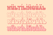 Super Wave - Retro Groovy Font, a Serif Font by Pandeka Studio (Thumbnail 9 of 14)