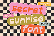 SECRET SUNRISE | COOL FONT, a Handwritten Font by Maria Feliz Fonts (Thumbnail 1 of 9)