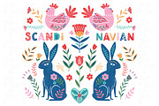 Easter Folk Art Collections Set, an Animal Illustration by YenzArtHaut (Thumbnail 2 of 2)