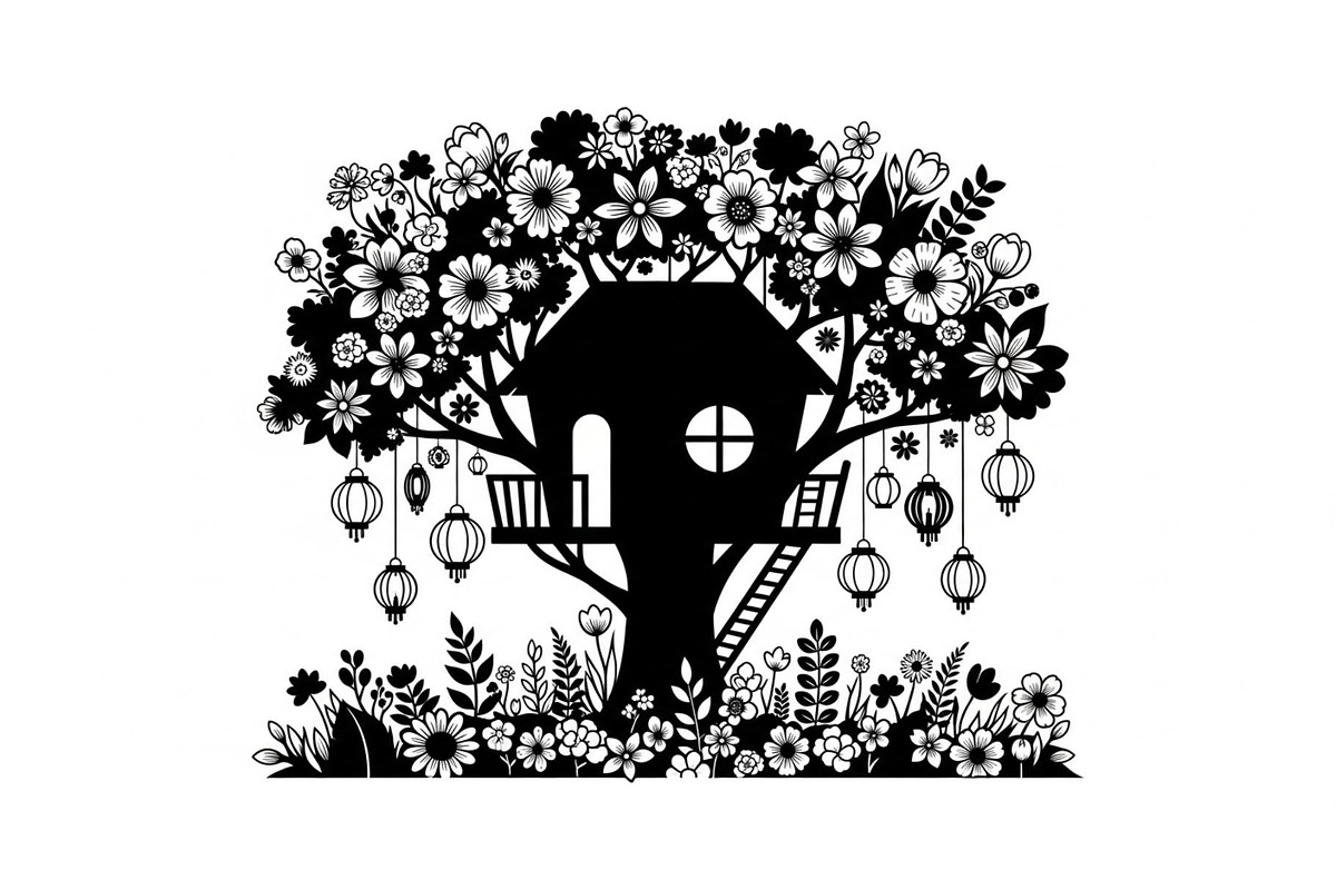 Tree House Silhouette SVG Bundle, an Illustration by jahid234 (Photo 12 of 31)