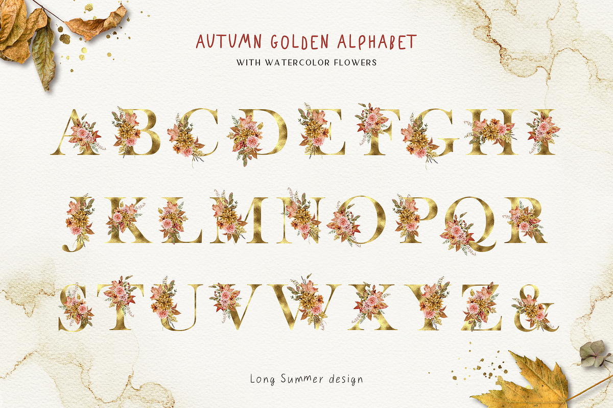 AUTUMN HERBARIUM watercolor set, an Illustration by long summer (Photo 14 of 16)