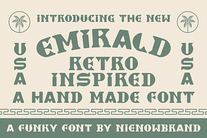 Emirald Typeface | Vintage Font