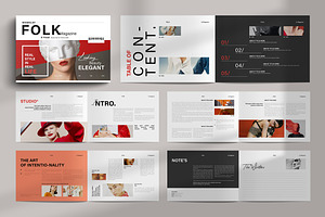 FOLK Modern Magazine Landscape, a Magazine Template by NorthPeak