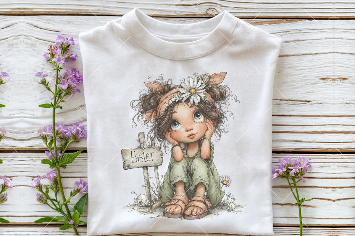 Whimsical Easter Fairy Clipart, an Illustration by OK Design (Photo 5 of 6)