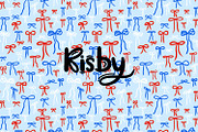 Fourth Of July Bows Seamless Pattern, a Pattern Graphic by KisbyArt (Thumbnail 1 of 3)