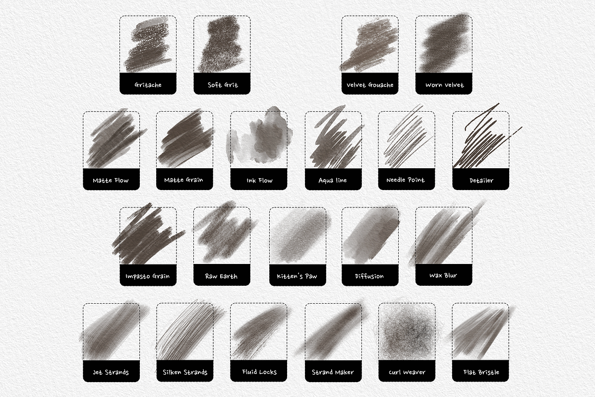 Procreate 'Masterful Mediums' Studio, a Brush Add-On by Brush Moment (Photo 2 of 15)